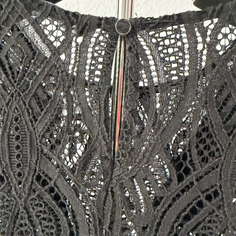 ZARA Black Lace Blouse – Romantic Gothic  ✨